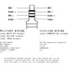 HELETUL TP120 6 Pin Military U94 PTT, Push To Talk