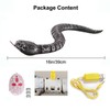 RC Snake Toy Retractable Tongue Swinging Tail Sliding Motion USB