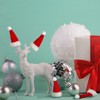 Bencailor 12 Pcs Mini Santa Hats for Crafts Small Christmas