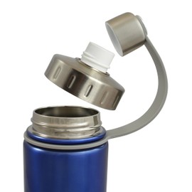 EcoVessel The Boss Tri Max Vacuum Insulated Stainless Steel Growler Bottle with Tea - Silver Express, 1900 ml