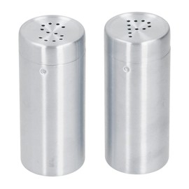 2pcs Spice Jar Stainless Steel Seasoning Bottle Salt and Pepper Shaker Kitchen ToolStainless Steel Color