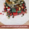 Mr. Pen- Christmas Tree Skirt 48 inches, White Faux Fur