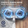 Cordless Electric Spin Mop, Electric Floor Cleaner with Water Sprayer