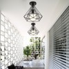 stoex Ceiling Light Industrial Retro 25cm in Shape Diamond Pendant