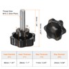 sourcing map 2pcs Star Knobs M10 x 35mm 304 Stainless