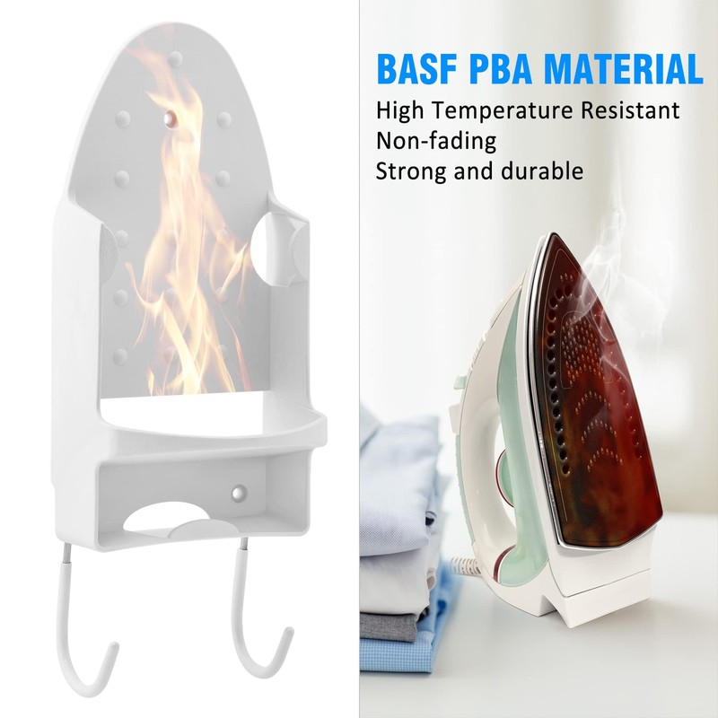 Pensino Ironing Board Hanger Wall Mount Ironing Holder Iron Hanger