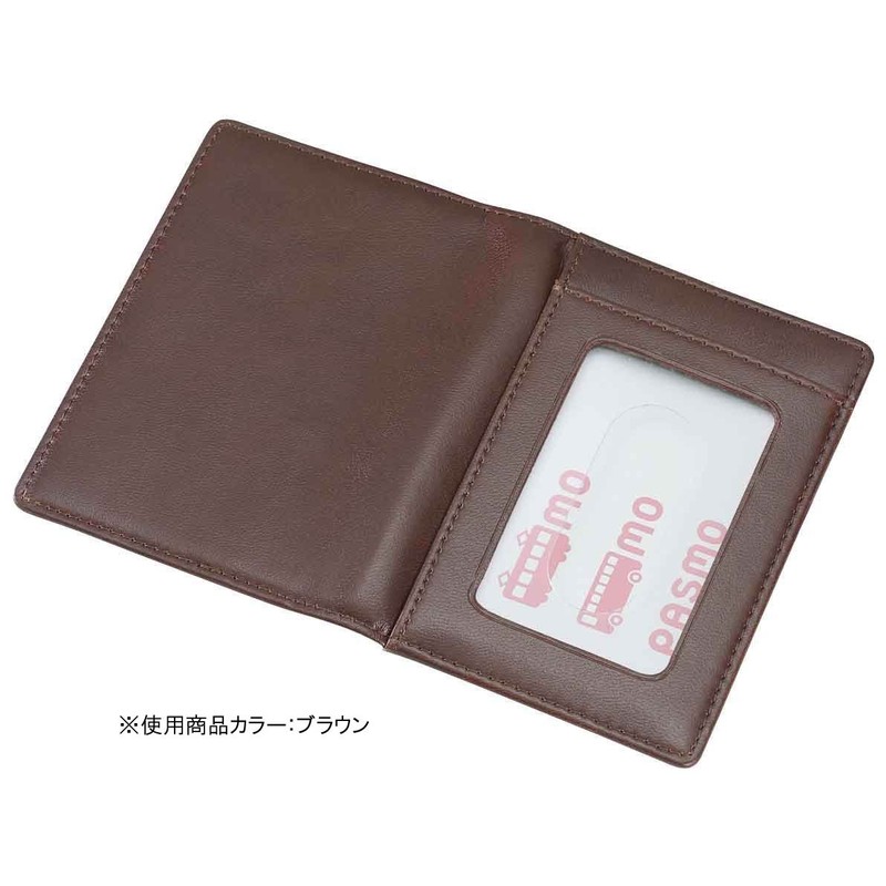 レイメイ藤井 パスケース カードケース付き 2面 合皮 ブラック GLP9004B