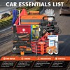 Car Emergency Kit with Portable Air Compressor, First Aid Kit,