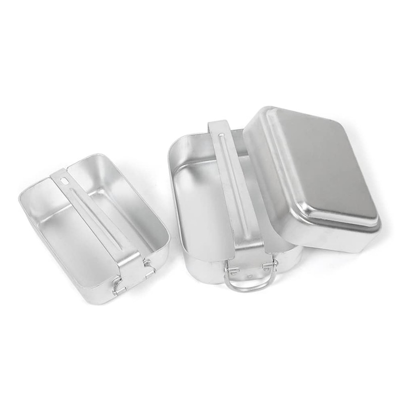 HUIOP mess tin kit, Outdoor Mess Tin Kit Aluminum Camping