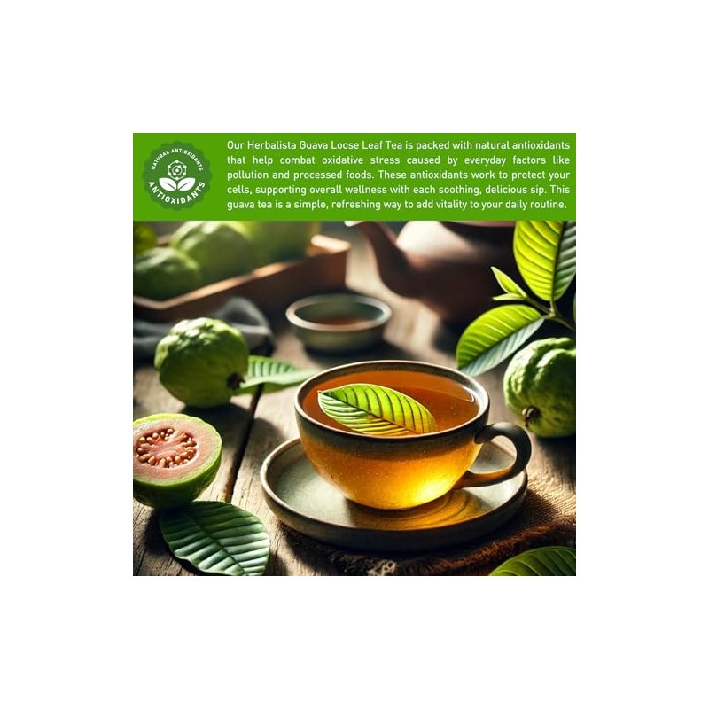 HERBALISTA - Té de hojas de guayaba enteras de cosecha
