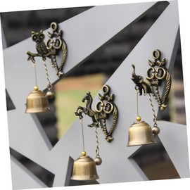 Levemolo Elephant Door Bell Metal Wind Chime Bells Retro Ornament Wall Mount Indoor Outdoor Use