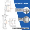 HOMOTEK 2 Pack Commercial Heavy Duty Door Roller Catch, Drive