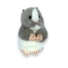 Plush 5" Grey and White Syrian Hamster