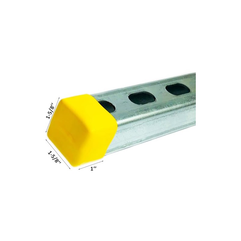 WYZBEN 1-5/8’’ Strut Channel Square Plastic End Protection Cap 50