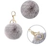 Pack of 4 Pompoms Key Chain, Fluffy Pompom Bag Pendant,