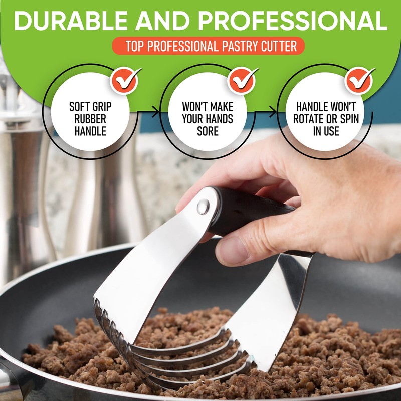 Spring Chef Dough Blender, Top Professional Pastry Cutter with Heavy