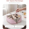 Travel Makeup Organizer, Compact Lightweight Accessory for Travel and Daily