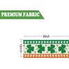 St. Patrick's Day Table Runner Shamrock Green and Orange Stripe