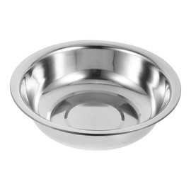 MUCKLILY Stainless Steel Basin 10.6 Inch Multi-Use Mixing Bowl for Kitchen Laundry Bathroom Wash Basin for Fruits Vegetables Soup Egg Beating and Foot Soaking