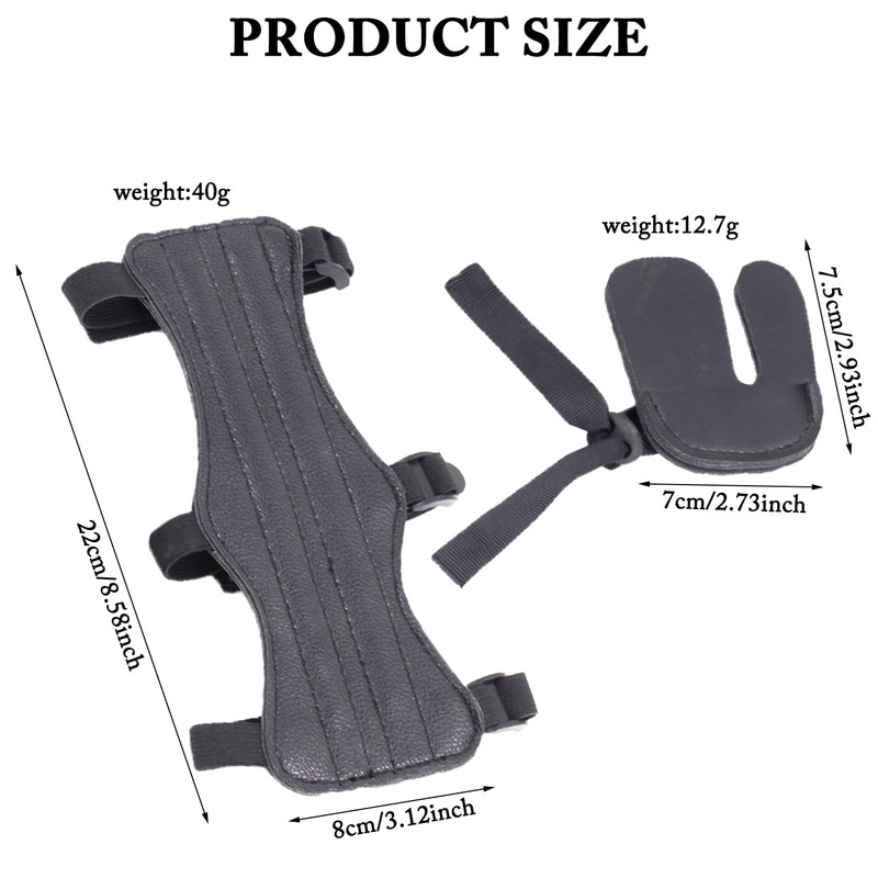 1 Set Archery Arm Guards, Armguard Protector Archery Finger Tab