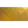 METALLIC GOLD GUMMED ENVELOPE 110mm x 220mm DL - Pack