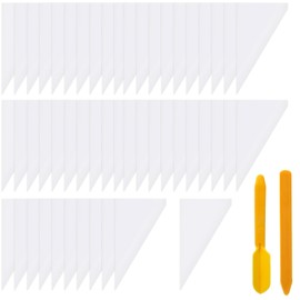 52 Pcs Tile Grout Masonry Mortar Bag with Tile Caulk Tool, 16" x 12" Heavy Duty Tear Resistant Puncture Tip Cement Sealer Mortar Grout Bag Masonry for Tile Installation, Grouting Bag (White)