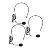Generic 3pcs Portable Speaker Mic Headset Microphone Simple Design Easy