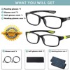 SUNAMOY Wide Reading Glasses For Men Blue Light Blocking Computer