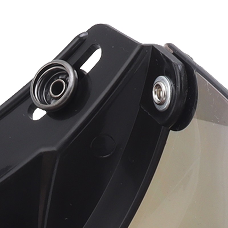 Motorcycle Helmet Lens Metal Button Removable UV Protection Adjustable Motorbike
