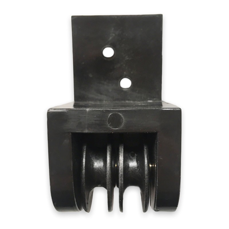 Telescopic Double Pulley for Pergola Rope (Black)
