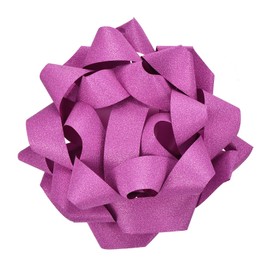 MECCANIXITY 8 Inch Large Gift Bow Glitter Self Adhesive Christmas Bows Rose Red for Gift Wrapping, Present Baskets, Party Decoration, Holiday, Wedding