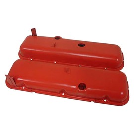 1965-72 Compatible/Replacement for Chevy Big Block 396-427-454 Short OEM Style Steel Valve Covers - Orange