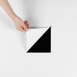 Skyblur 12"x24" White Floor Tiles Peel and Stick Waterproof Bathroom Floor Adhesive Vinyl Flooring Tiles for Kitchen Removable Laminate Flooring Sticker White Marble Stick and Peel 4PCS