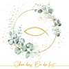 20 Napkins Fish Around Eucalyptus White as Table Decoration for