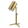 Globe Electric 52097 Pratt 18" Desk Lamp, Matte Brass Finish,