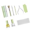 Nail Cuticle Care Tools Kit with Nail Files Buffer Stainless