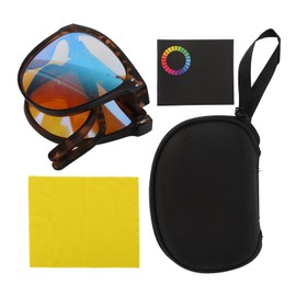 Color Blind Glasses Red Green Blind Correcting Glasses Folding Portable Eyeglasses for Color Blindness Soybean