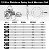 Celepoir 650 Pcs Spring Lock Washers, Spring Washers Stainless, Rectangular