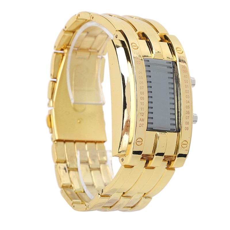 Men's Watch Fashion Exquisite Waterproof Alloy Men's LED Watch with