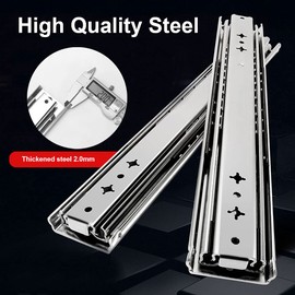 Betesy Hardware 1 Pair of 22 Inch Heavy Duty Drawer Slides 250 lb Full Extension Side Mount Ball Bearing Drawer Rails