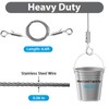 8PCS Adjustable Picture Hanging Wire Kit,Frame,Mirror Hanging Kit,6.6FT Heavy Duty
