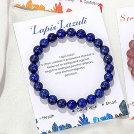 Citrine Bracelet for Women Citrine Crystal Natural Stone Bracelet Yellow Blue Beaded Bracelets Healing Crystal Bracelets Jewelry for Women