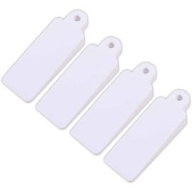 4X White Rubber Window Wedges - Ideal for Stopping Sash Lift Up Windows from Rattling