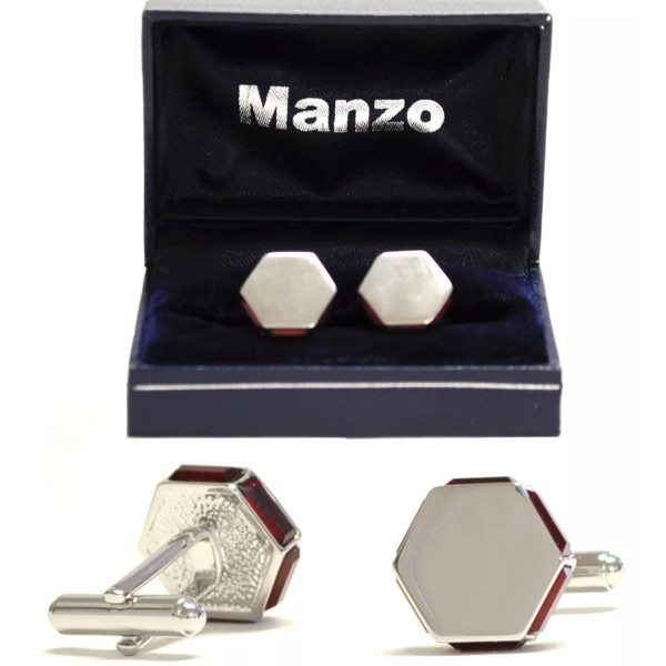 Manzo New Men's Cufflinks Cuff Link Rhinestones Formal Wedding prom