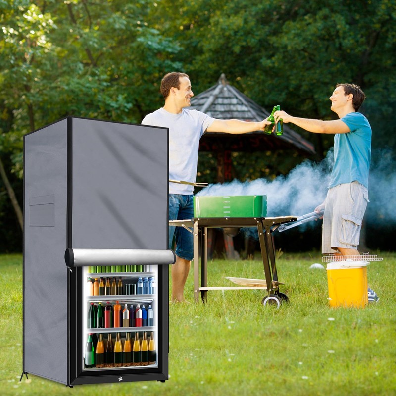 Coldairsoap Outdoor Refrigerator Cover Dustproof Freezer for Protecting Upright Freezers/Beverage
