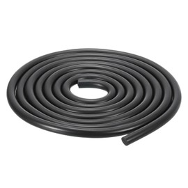 uxcell Nitrile Rubber Round Seal Strip, 7mm(9/32") Diameter 2 Meters (6.56Ft) Long Hard Solid Rubber Weather Stripping for DIY Gasket, Industrial Equipment, and Furniture