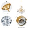 WUZUPS Crystal Chandelier 10-Light Pendant Ceiling Light Modern Lighting Fixture