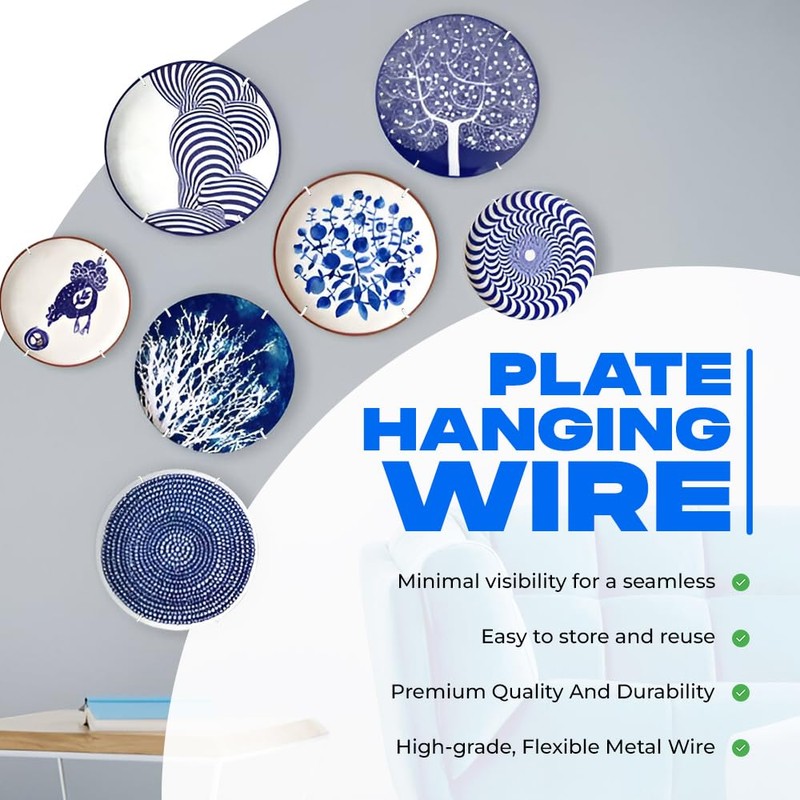 Plate Hanging Wire No 1 (13 x 19cm) Made To