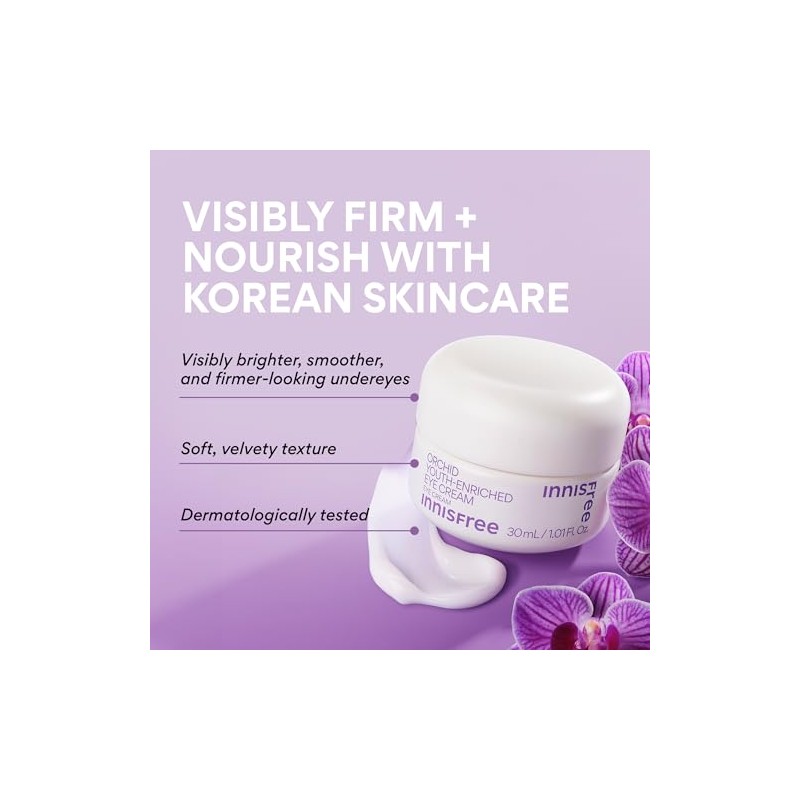 innisfree Orchid Youth Enriched Eye Cream Hyaluronic Acid Moisturizer