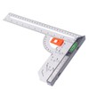 12in L Square Ruler Multifunction Scale Standard Carbon Steel Detachable